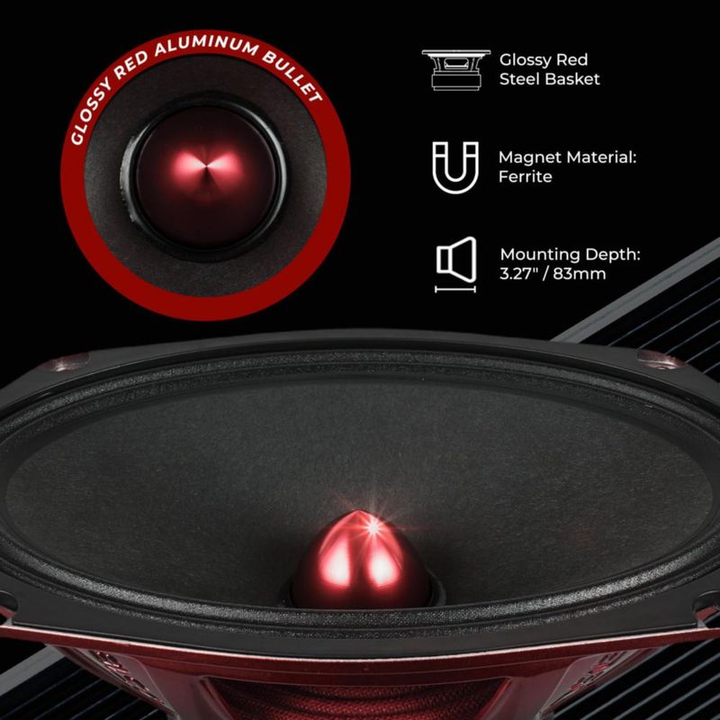 Altavoz DS18 PRO-X694 BM 6x9 200W RMS 4 ohmios para coche