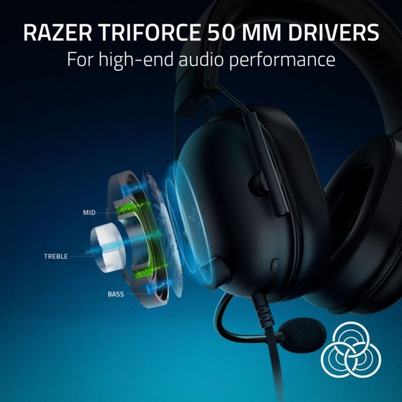 Auriculares para juegos Razer BlackShark V2 X PlayStation Black