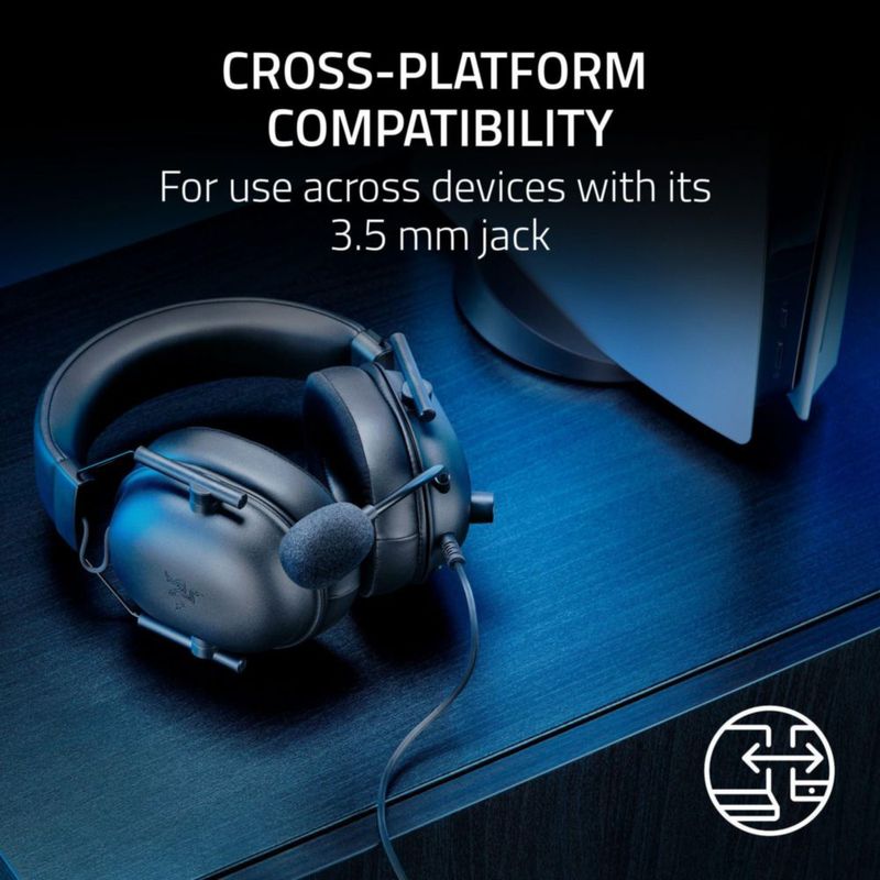 Auriculares para juegos Razer BlackShark V2 X PlayStation Black
