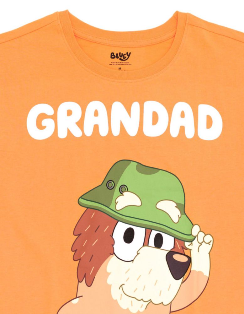 Camiseta Bluey para Hombre Grandad con Gráfica color durazno - 2XL