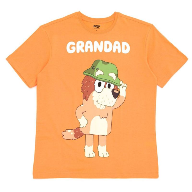 Camiseta Bluey para Hombre Grandad con Gráfica color durazno - 2XL