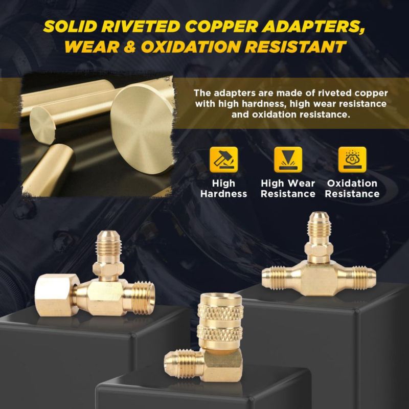 Probador de presión de combustible AUTOOL 426PSI – Kit de 29 accesorios