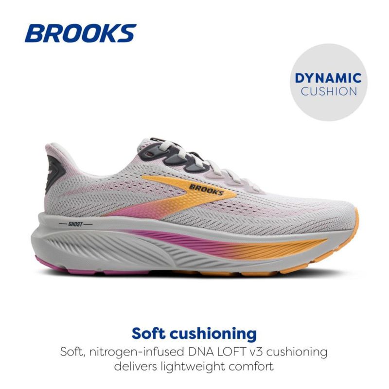 Zapatilla de running para mujer Brooks Ghost 17 215 cm Ostra/Albaricoque