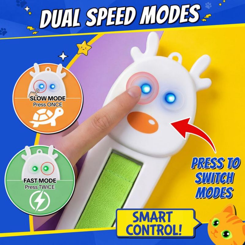 Juguete interactivo para gato Catpick con cuerda motorizada automática