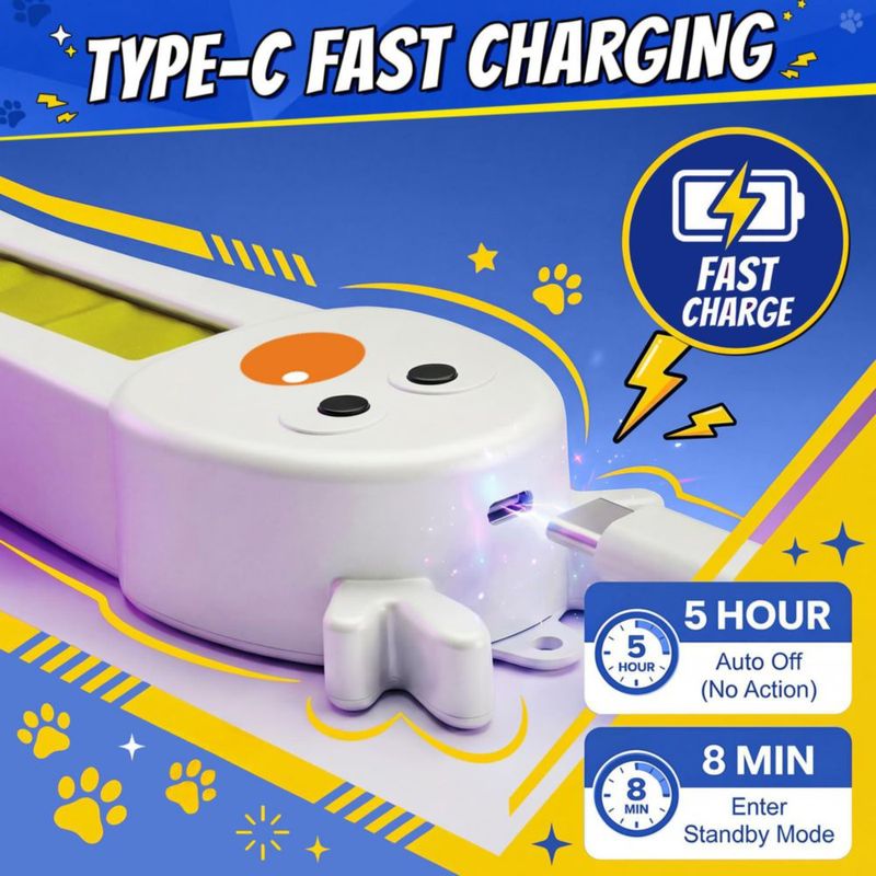 Juguete interactivo para gato Catpick con cuerda motorizada automática