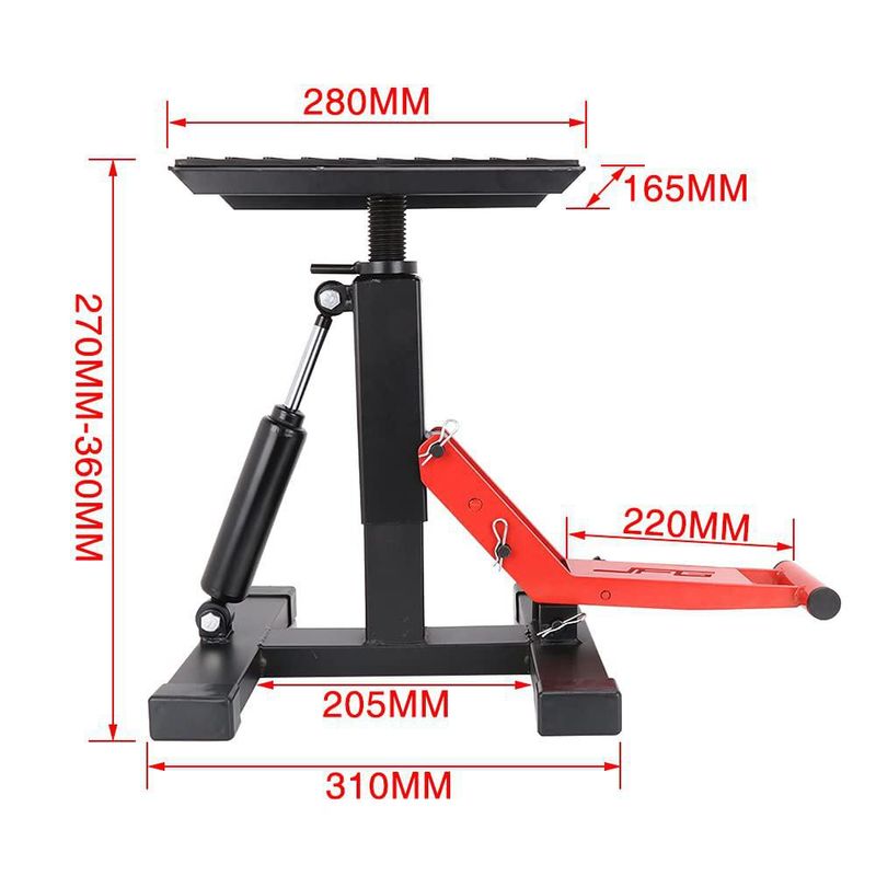 Soporte Hidráulico Fast Pro para Motocicleta de Cross y Bicicleta Eléctrica 450 kg/1000 lb