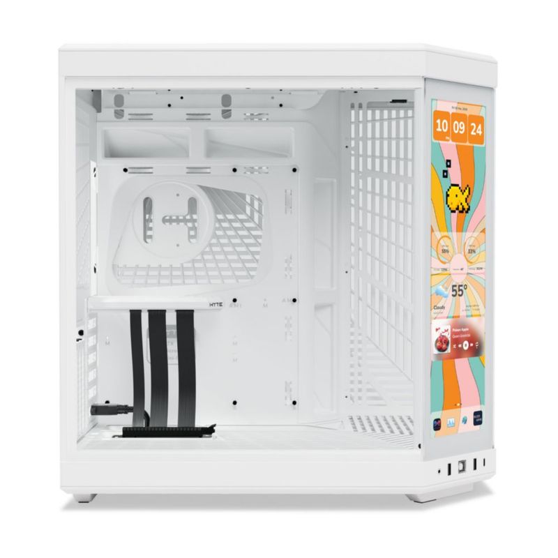 Chasis de ordenador HYTE Y70 Touch ATX Mid Tower Case Blancanieves