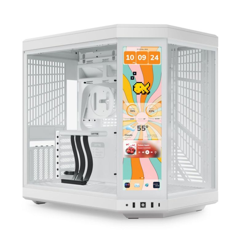 Chasis de ordenador HYTE Y70 Touch ATX Mid Tower Case Blancanieves