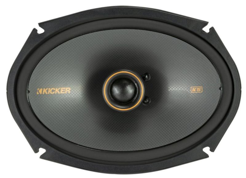 Altavoces coaxiales KICKER 51KSC6904 Serie KS de 6 x 9 con tweeter de 1 pulgada