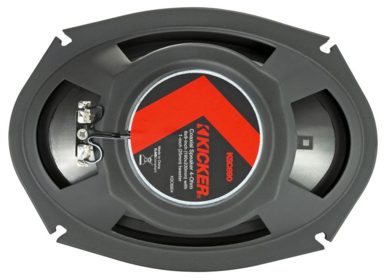 Altavoces coaxiales KICKER 51KSC6904 Serie KS de 6 x 9 con tweeter de 1 pulgada