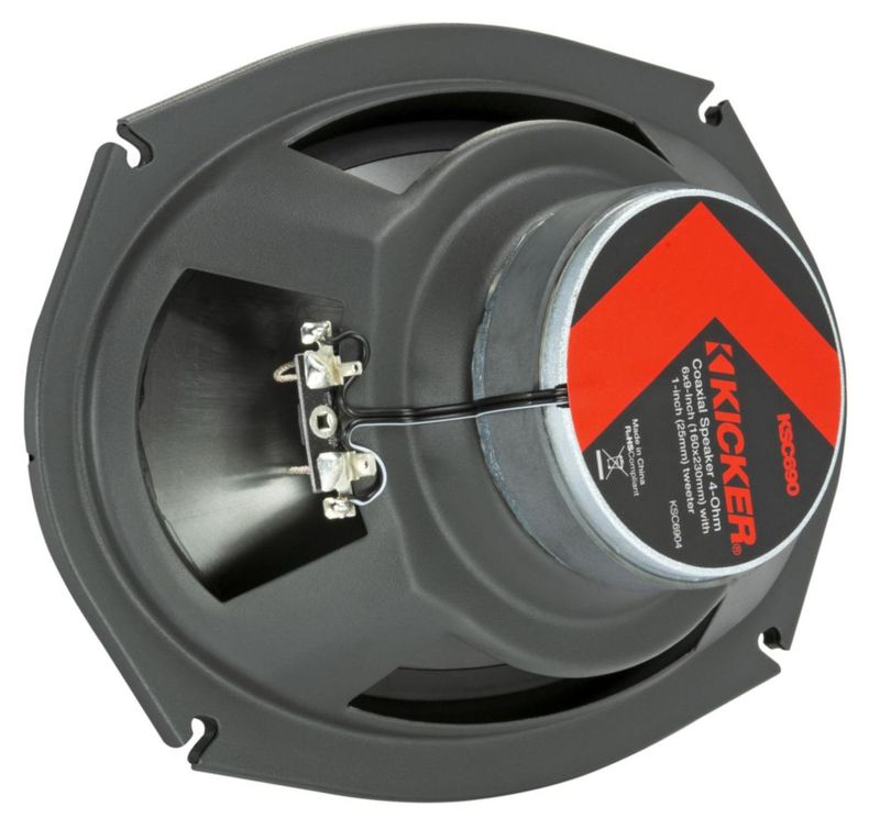 Altavoces coaxiales KICKER 51KSC6904 Serie KS de 6 x 9 con tweeter de 1 pulgada