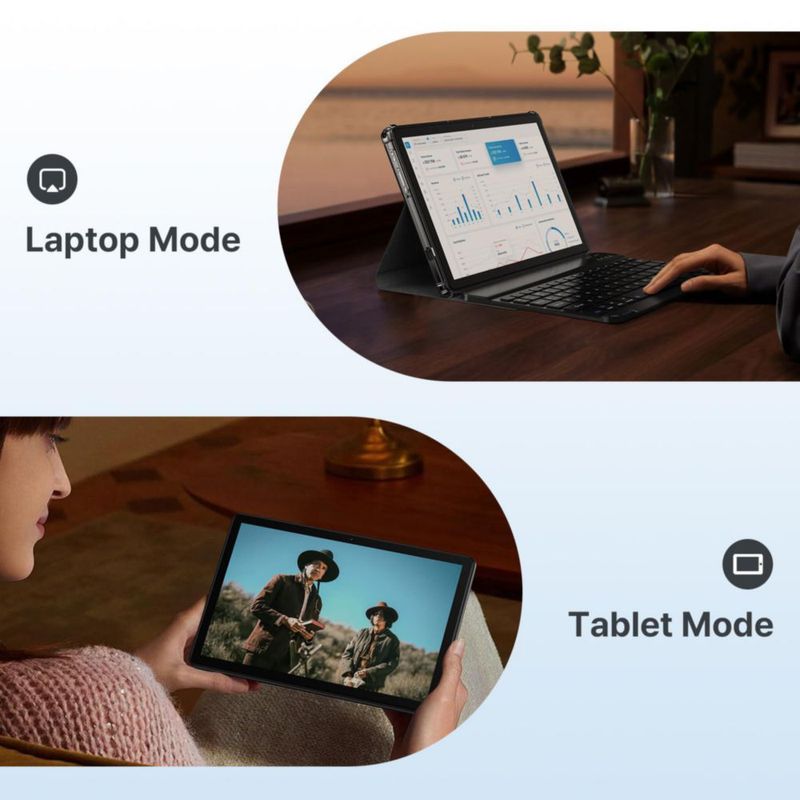Tablet MEIZE 25 cm 12 GB+64 GB Android 16 2‑en‑1 con teclado