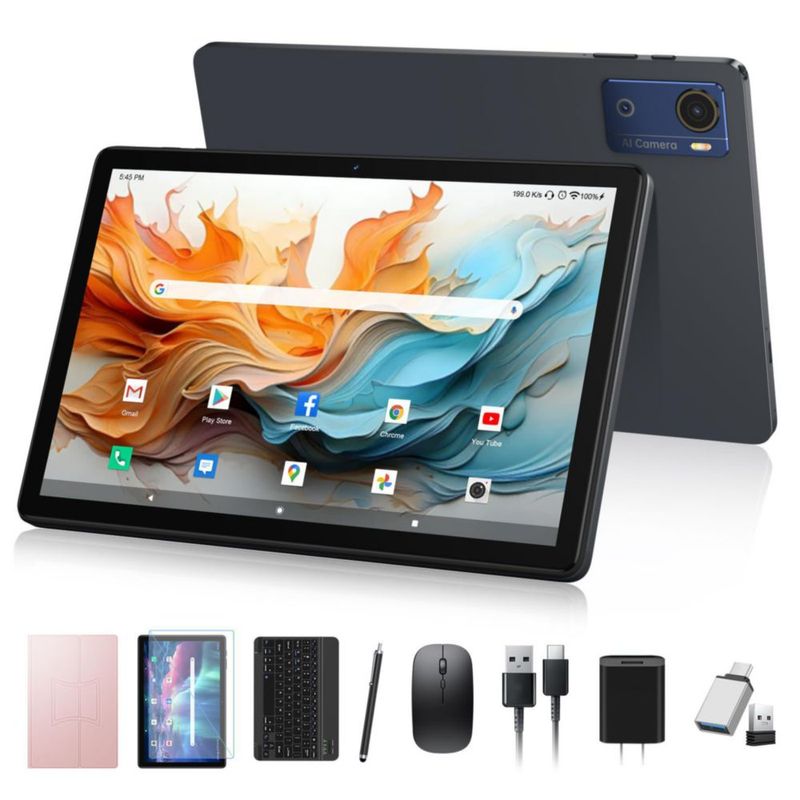 Tablet MEIZE 25 cm 12 GB+64 GB Android 16 2‑en‑1 con teclado