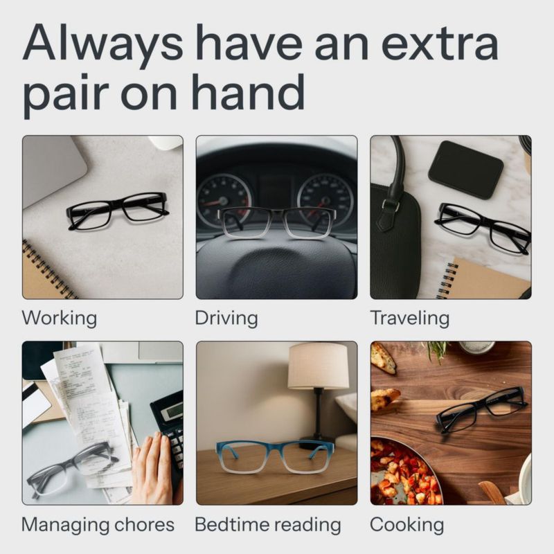 Gafas de Lectura Gaoye 1.0 con Protección de Luz Azul - Pack de 5