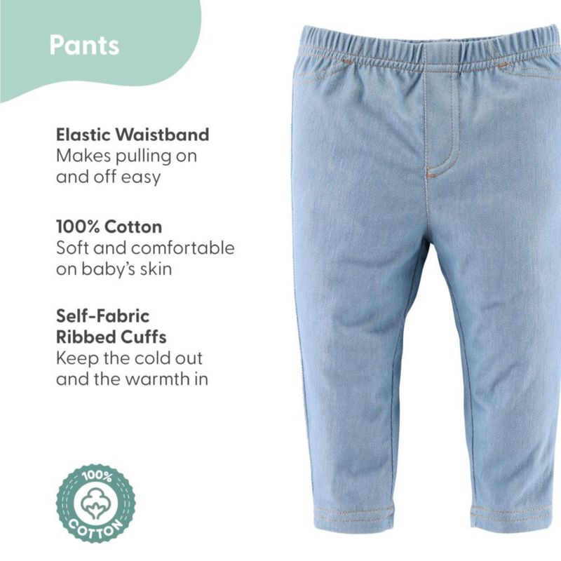 Pantalones Baby Jeggings 6-9 meses de mezclilla – The Peanutshell