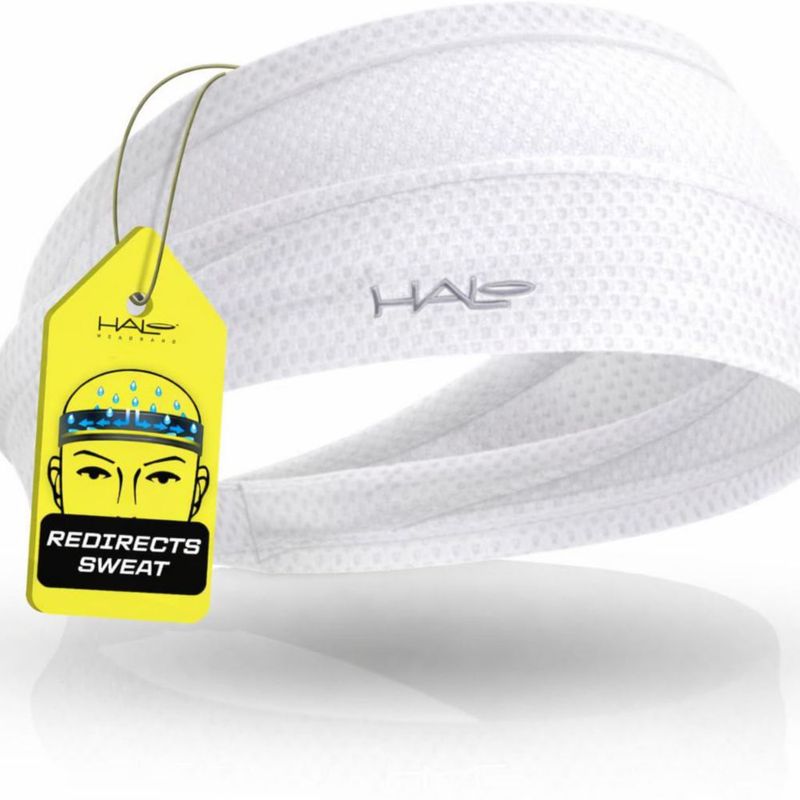 Banda de sudor Halo Headband 10 cm blanca Serie AIR
