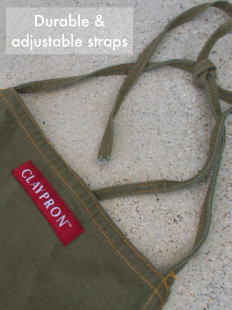 Delantal Claypron Verde Oliva 122 cm Talla Única