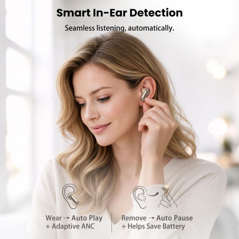 Auriculares true wireless TOZO NC20 con ANC LDAC Hi‑Res y Bluetooth 6.0