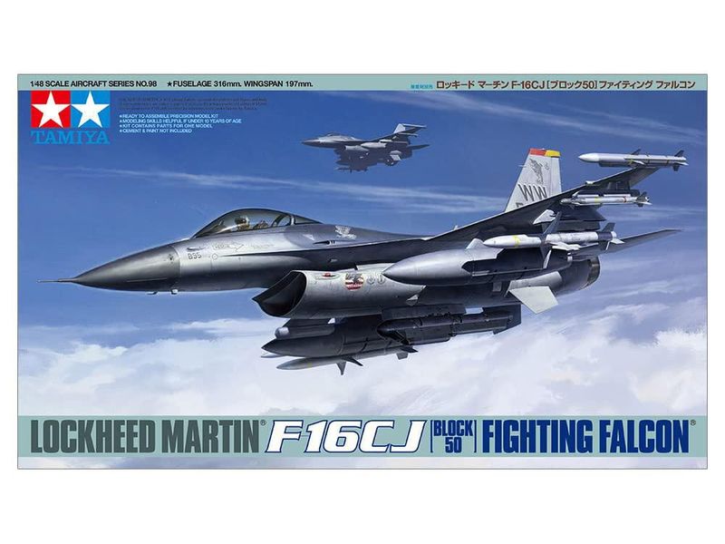 Kit de modelo TAMIYA F-16CJ 1/48 de avión de plástico