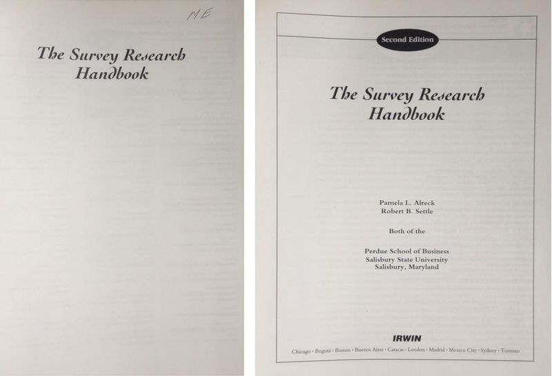 Libro McGraw-Hill Manual de Investigación de Encuestas