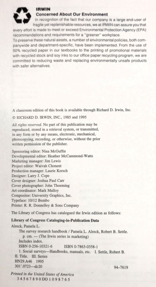 Libro McGraw-Hill Manual de Investigación de Encuestas