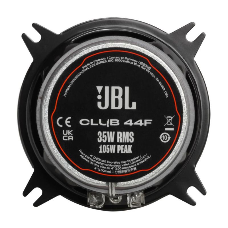Altavoz para coche JBL Club 44F 4 unidades 100 mm 35 W RMS 105 W pico de 30 ohmios