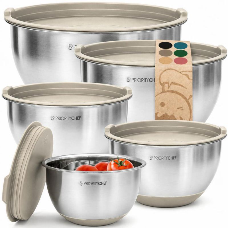 Tazones de Mezcla Priority Chef 15‑5 L Latte Juego de 5 piezas