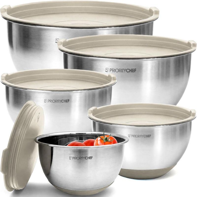 Tazones de Mezcla Priority Chef 15‑5 L Latte Juego de 5 piezas