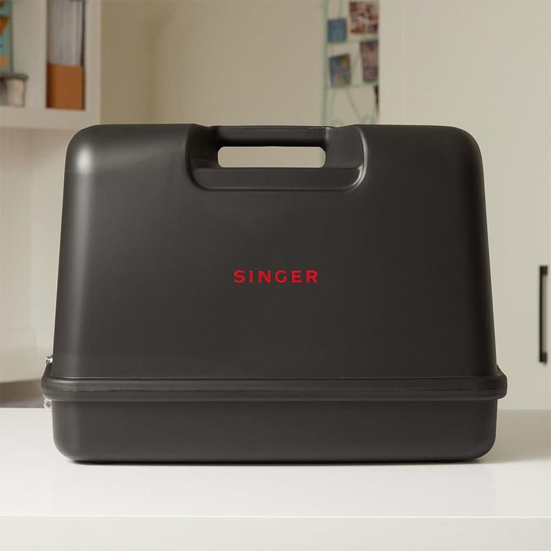 Funda rígida universal negra para máquina de coser SINGER