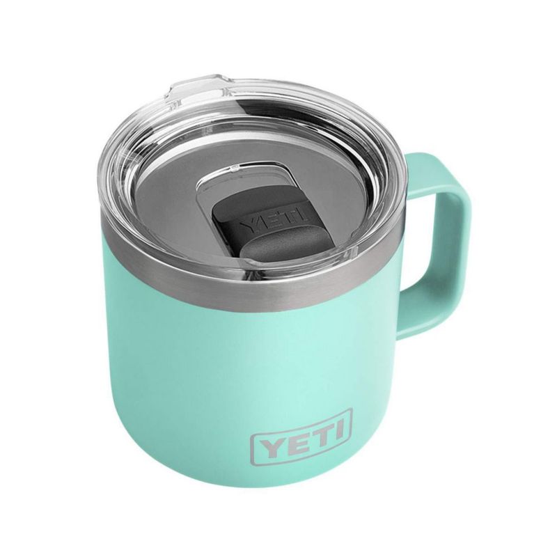 Taza YETI Rambler de espuma marina de acero inoxidable con aislamiento al vacío de 400 ml