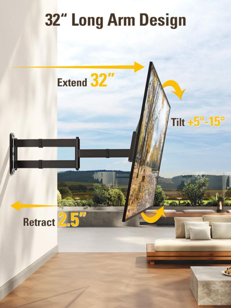 Soporte para TV exterior Mounting Dream 37‑75" de movimiento completo