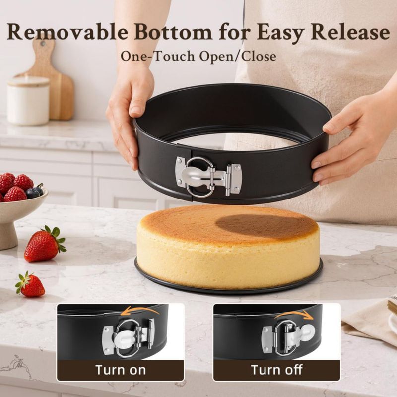 Molde desmontable FoxKnow de 23 cm antiadherente tipo springform para cheesecake