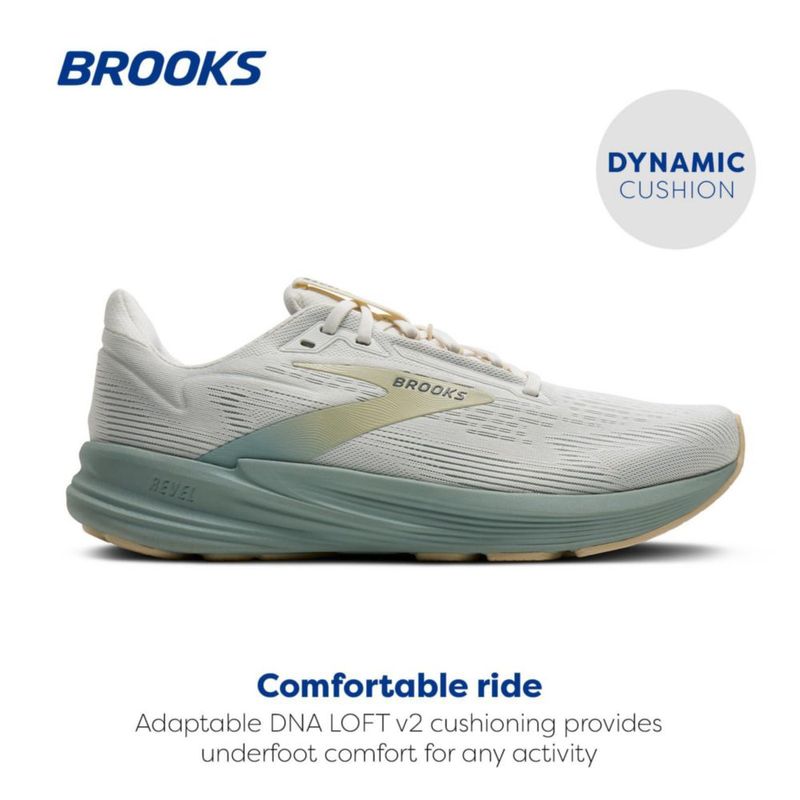 Zapatilla de running Brooks Revel 8 29 cm Coco/Gris Niebla