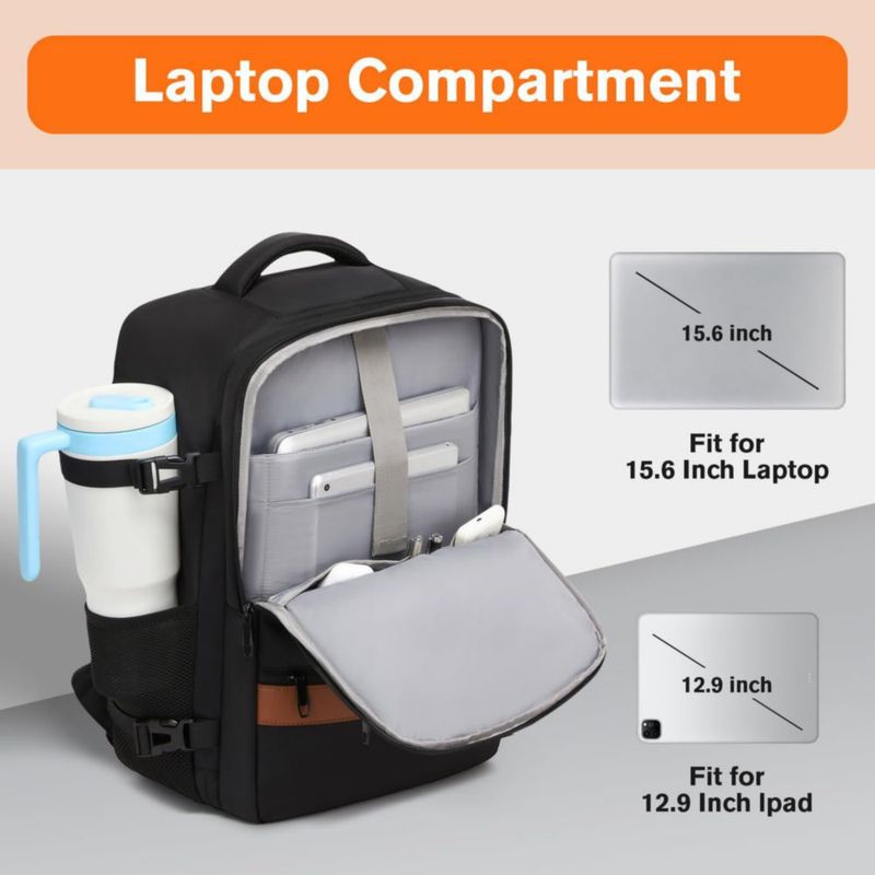 Mochila Bymontin 35L para viaje con laptop – Aprobada para vuelo