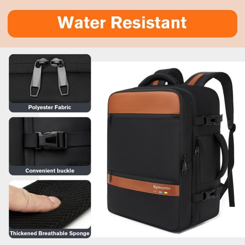 Mochila Bymontin 35L para viaje con laptop – Aprobada para vuelo