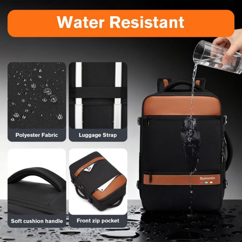 Mochila Bymontin 35L para viaje con laptop – Aprobada para vuelo
