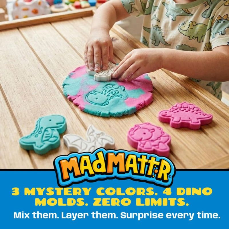 Masa de Modelado MAD MATTR Pack Dino 283 g 3 colores