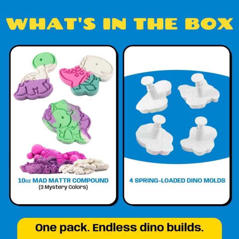 Masa de Modelado MAD MATTR Pack Dino 283 g 3 colores