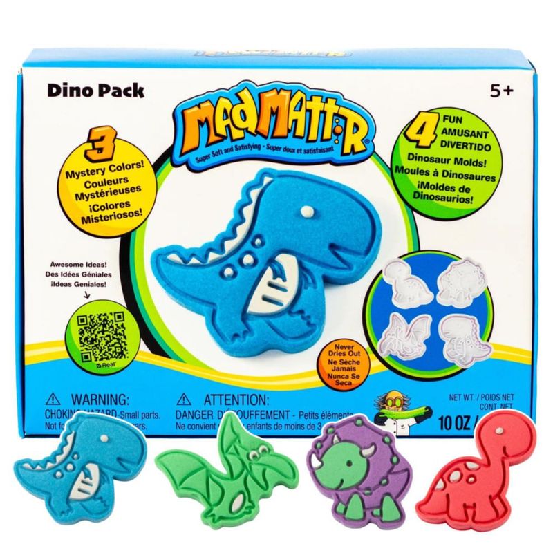 Masa de Modelado MAD MATTR Pack Dino 283 g 3 colores