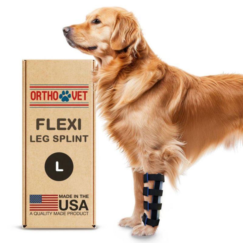 Férula OrthoVet Flexi para Pierna Frontal de Perro – Soporte de Lesiones