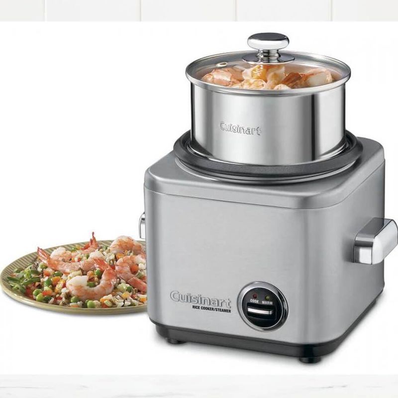 Arrocera Cuisinart CRC400 de 4 tazas de acero inoxidable