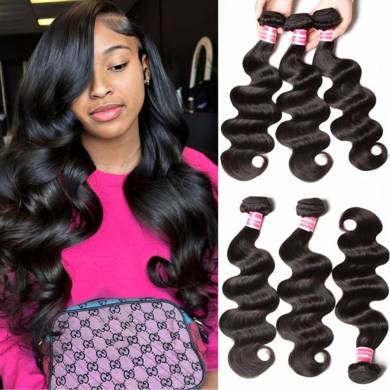 Extensión de cabello UNICE 3 paquetes 38 cm‑46 cm color natural