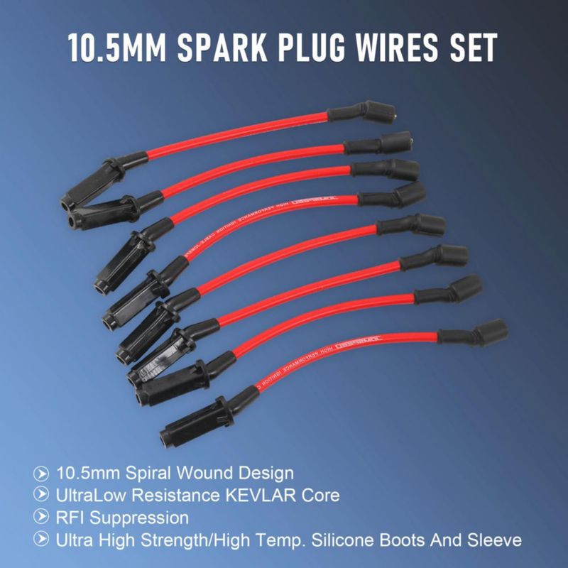 Cables de Bujía JDMSPEED 105 mm Set de Alto Rendimiento