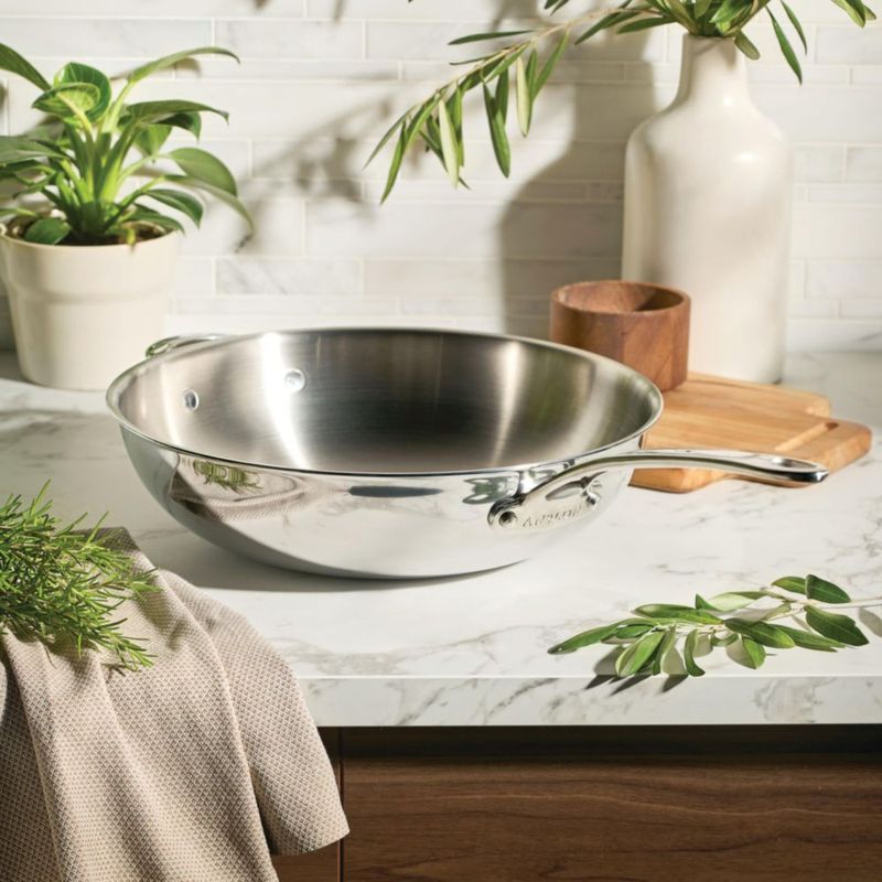 Sartén Wok Anolon 32 cm con Mango Auxiliar de Acero Inoxidable