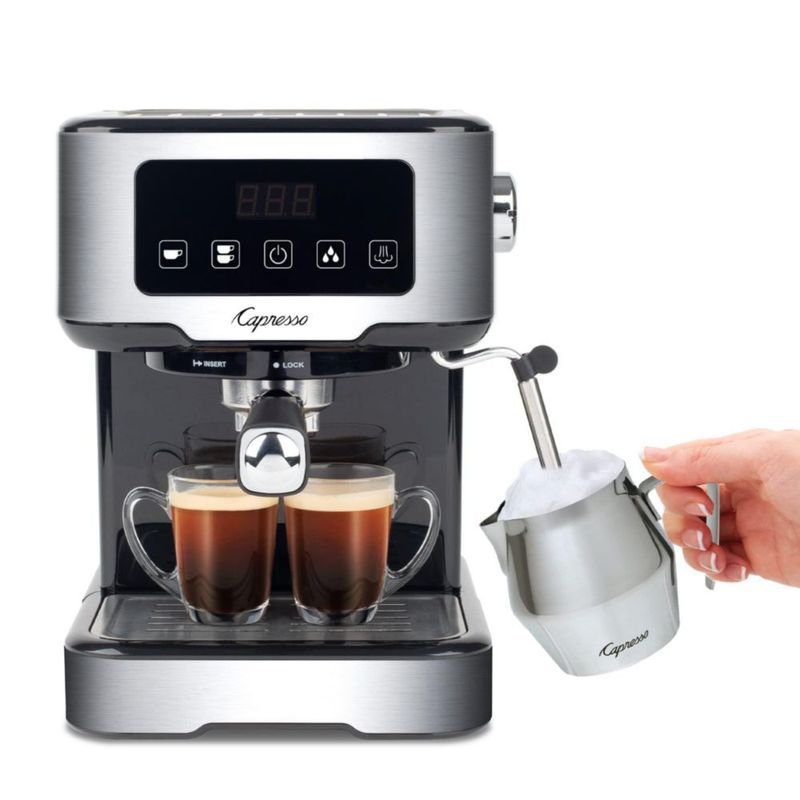 Máquina de espresso Capresso Café TS con pantalla táctil 15 L color plateado