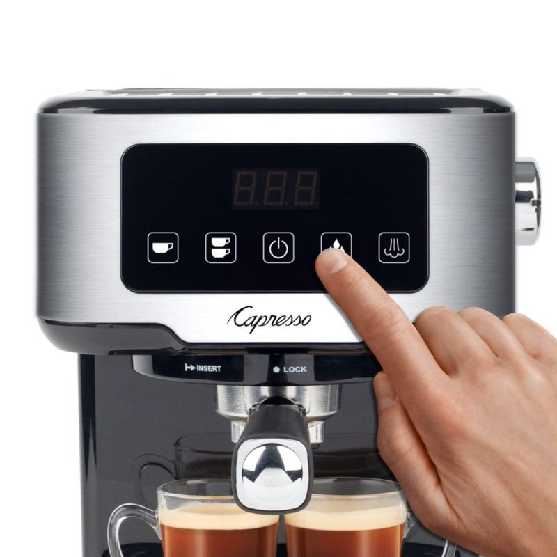 Máquina de espresso Capresso Café TS con pantalla táctil 15 L color plateado