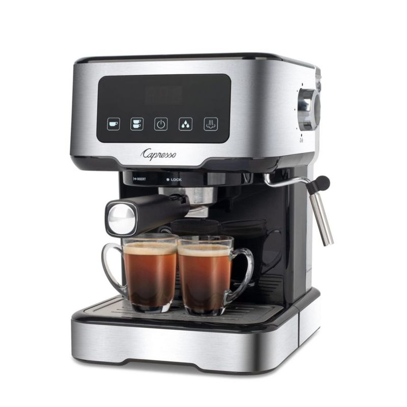 Máquina de espresso Capresso Café TS con pantalla táctil 15 L color plateado