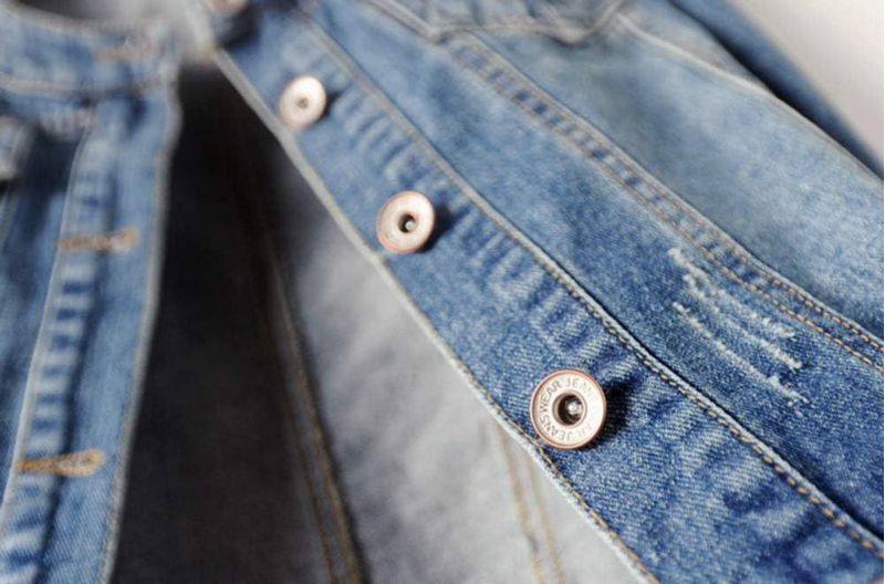 Chaqueta Vaquera Kedera sin Cuello de Manga Larga