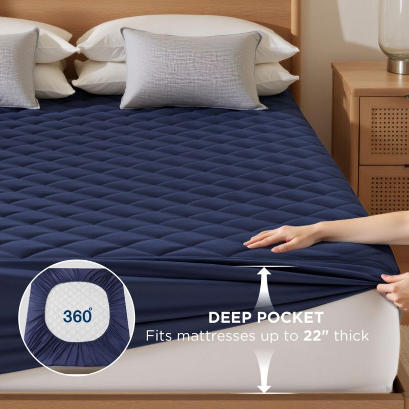 Protector de colchón Bedsure Full acolchado e impermeable