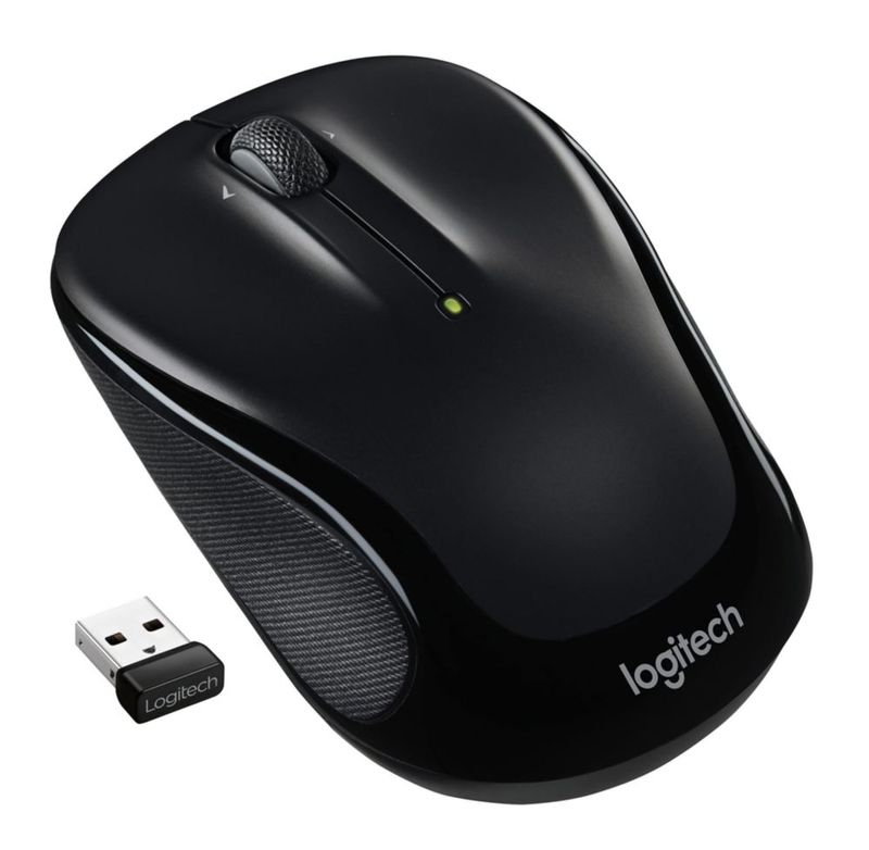Ratón Logitech M325S negro inalámbrico con desplazamiento micropreciso